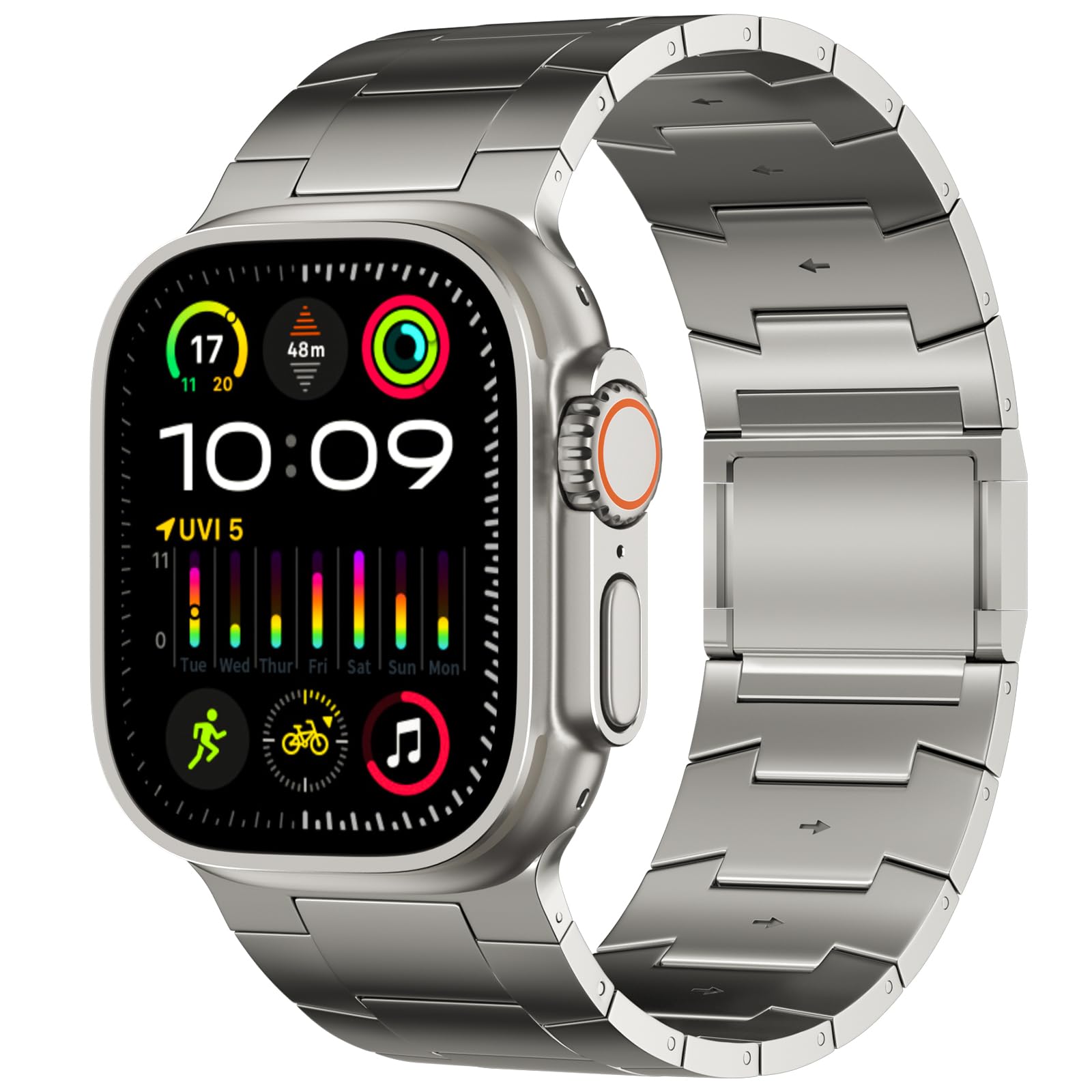 Amazon.com: ACESTAR Full Titanium Band Compatible with Apple Watch